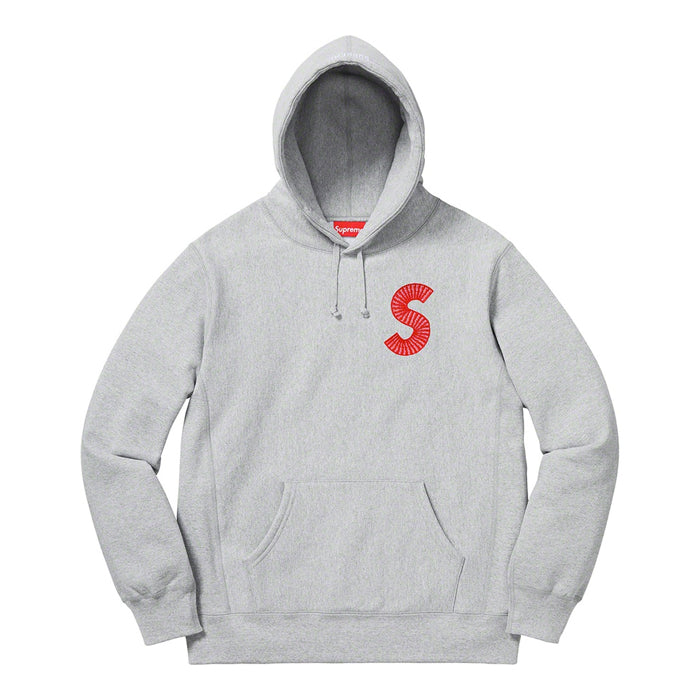 Supreme S Logo Hooded Sweatshirt (FW20)- Heather Grey