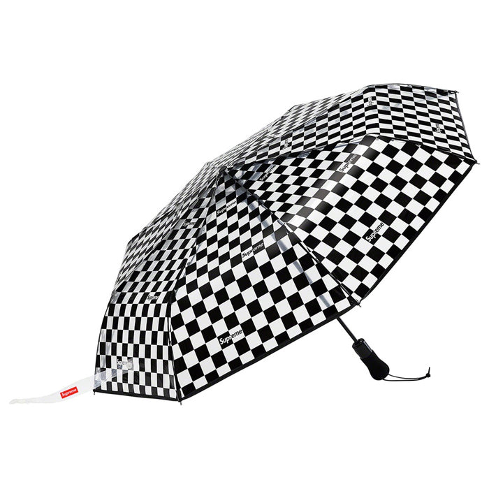 Supreme®/ShedRain® Transparent Checkerboard Umbrella- Black