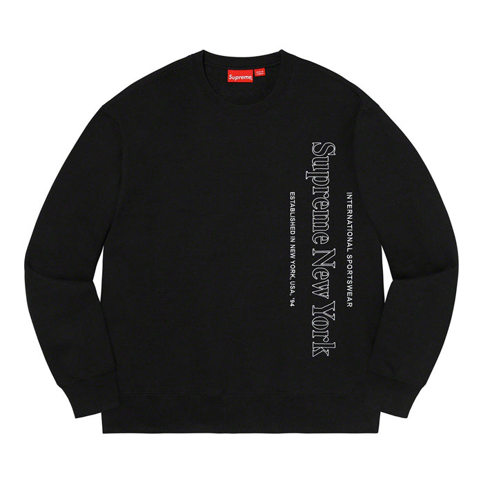 Supreme Side Logo Crewneck- Black