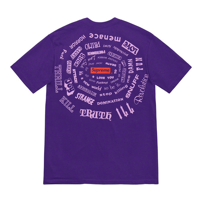Supreme Spiral Tee- Purple