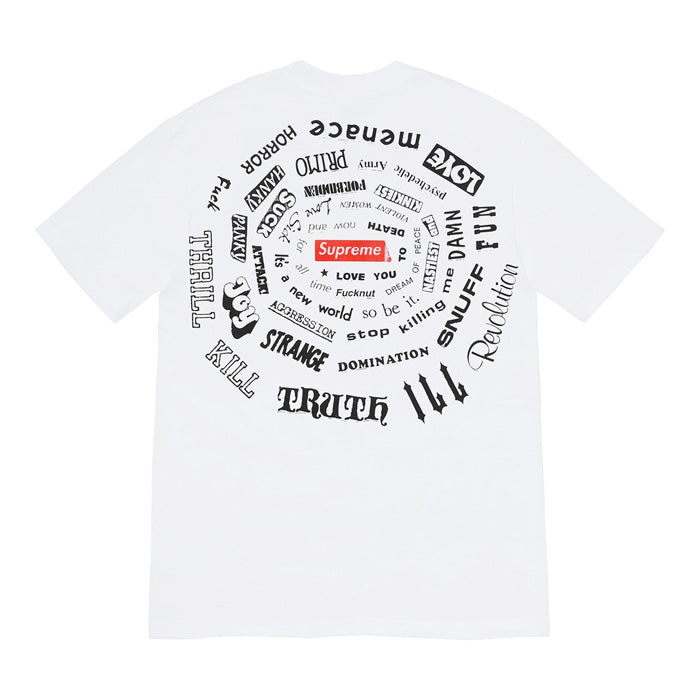 Supreme Spiral Tee- White