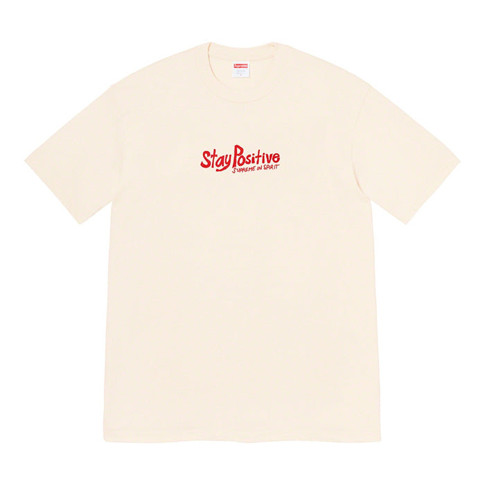 Supreme Stay Positive Tee- Natural
