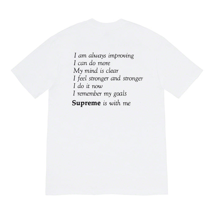 Supreme Stay Positive Tee- White