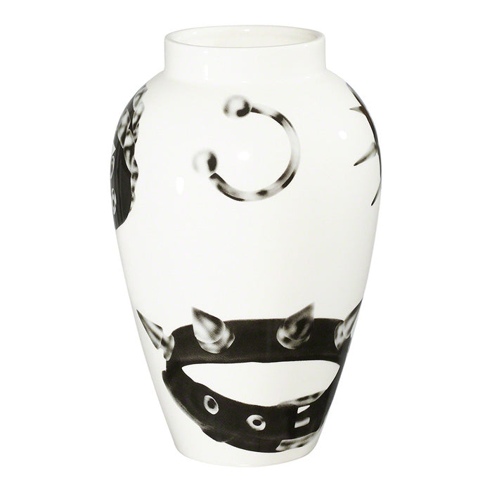 Supreme Studded Collars Vase- White
