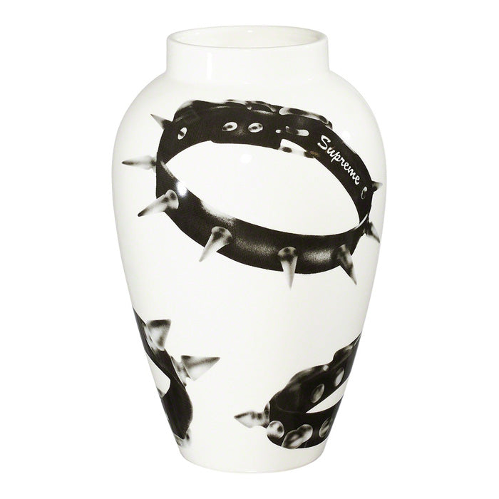 Supreme Studded Collars Vase- White