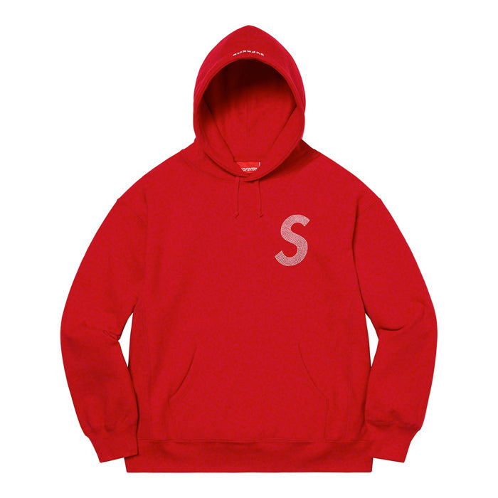 Supreme Swarovski® S Logo Hooded Sweatshirt- Red