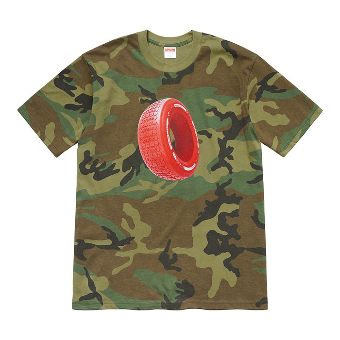 Supreme Tire Tee- Woodland Camo