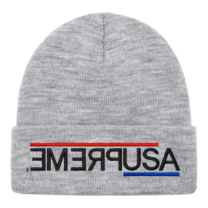 Supreme USA Beanie- Heather Grey