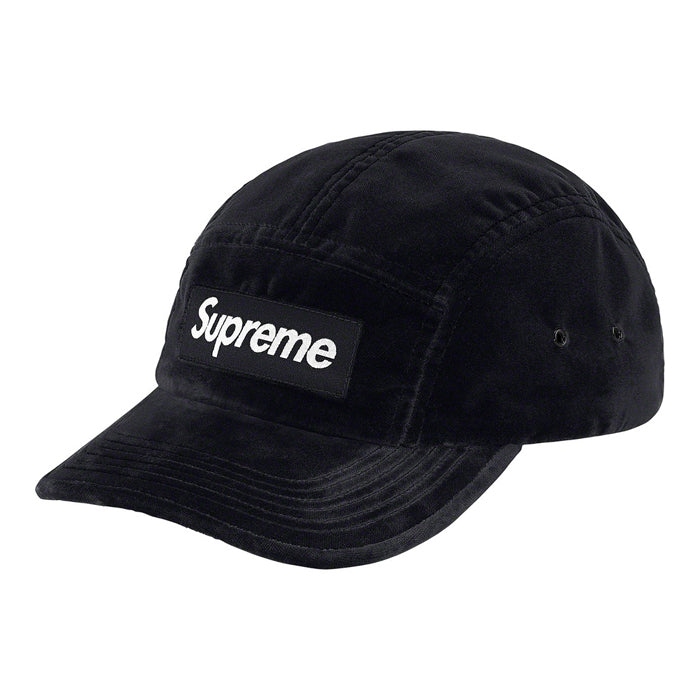 Supreme Velvet Camp Cap- Black