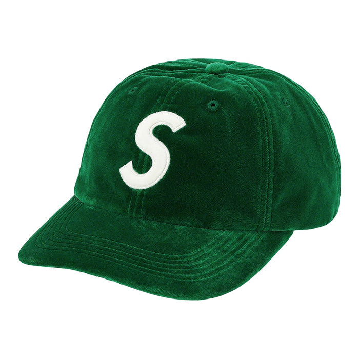 Supreme Velvet S Logo 6-Panel- Green
