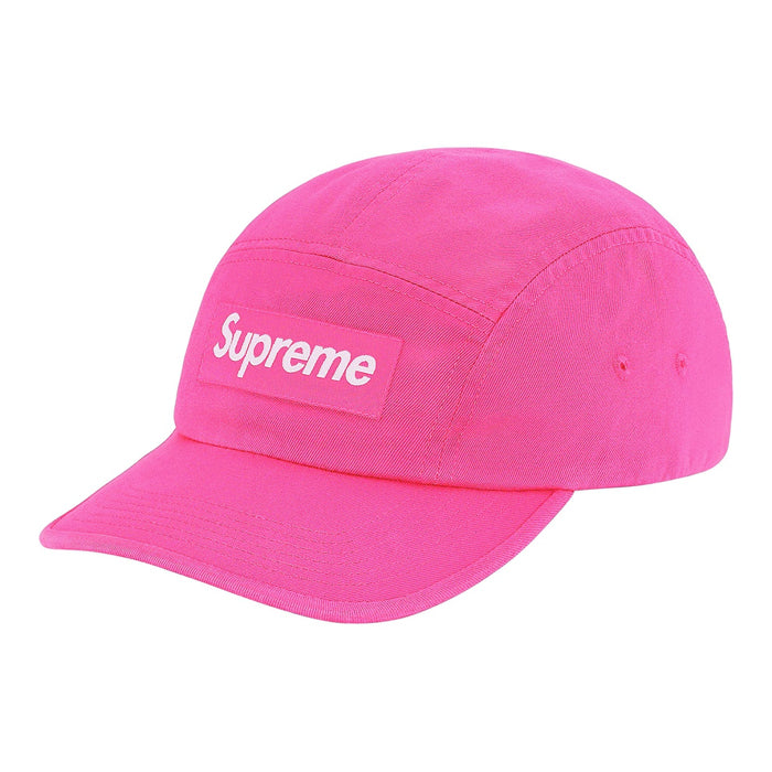 Supreme Washed Chino Twill Camp Cap (FW20)- Pink