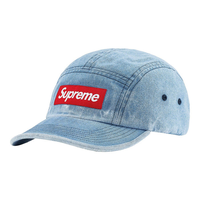 Supreme Washed Chino Twill Camp Cap (FW21)- Denim