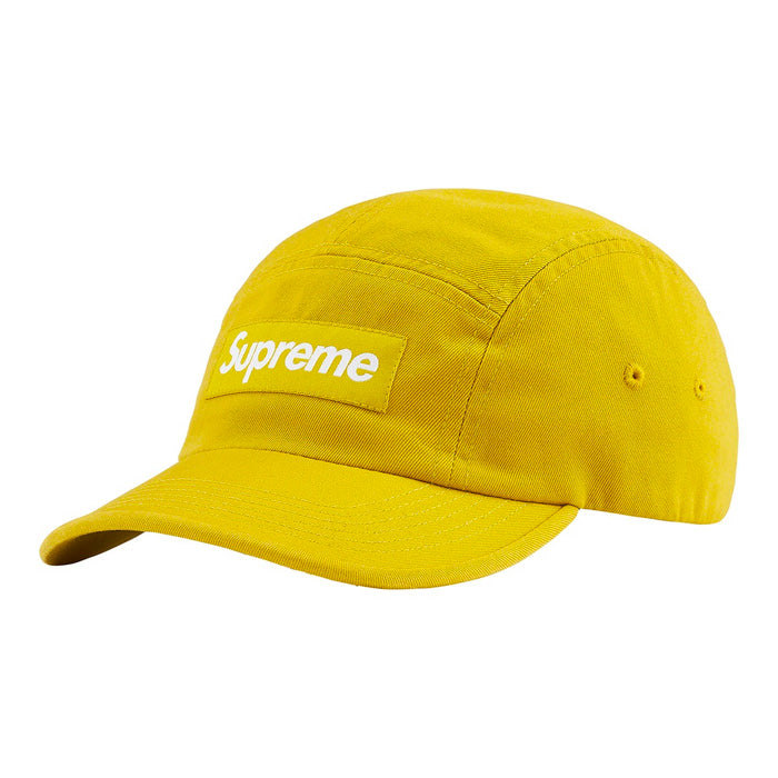 Supreme Washed Chino Twill Camp Cap (FW21)- Sulfur