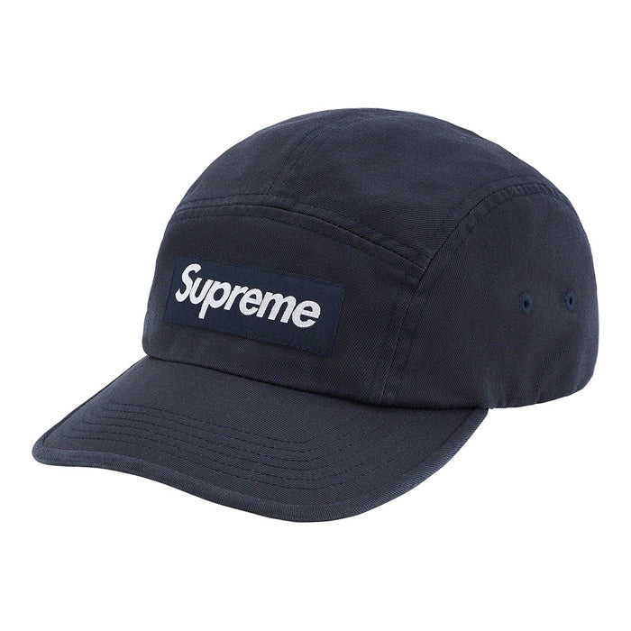 Supreme Washed Chino Twill Camp Cap (SS21)- Navy