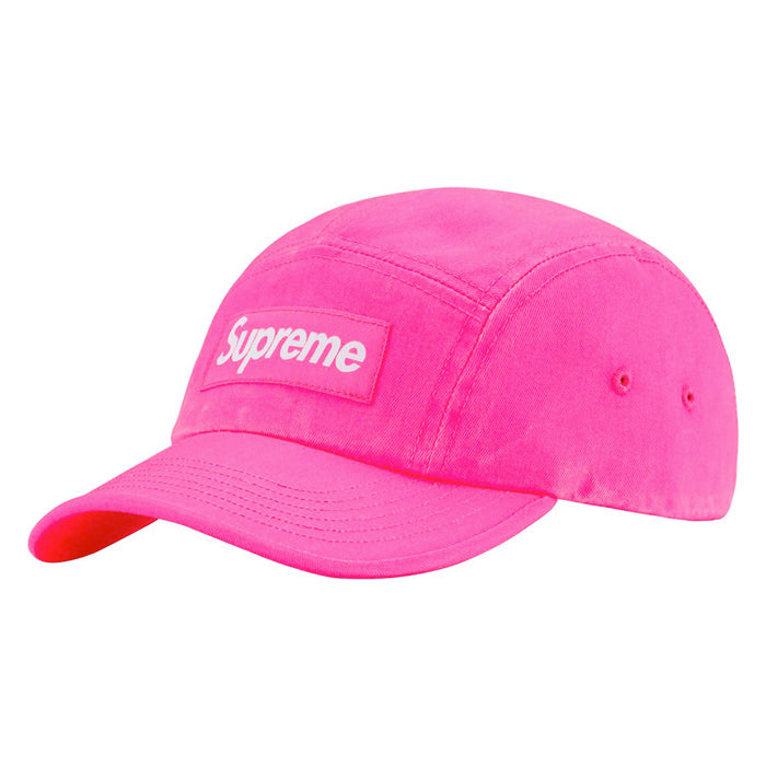 Supreme Washed Chino Twill Camp Cap (SS23)- Pink
