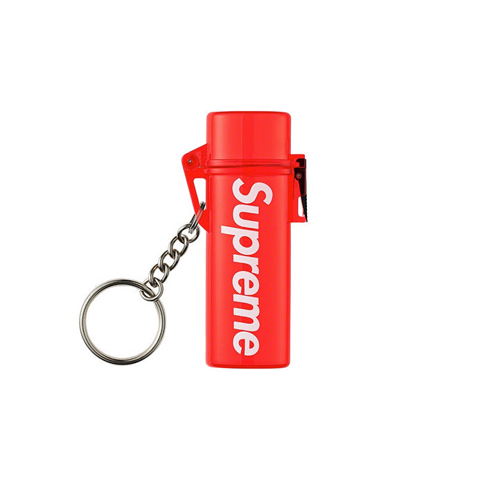 Supreme Waterproof Lighter Case Keychain- Red