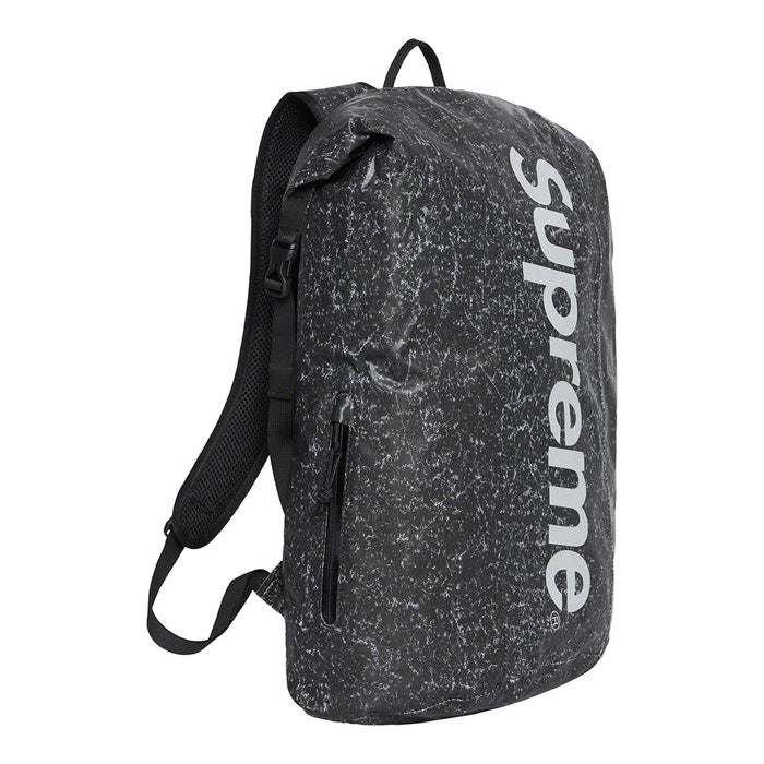 Supreme Waterproof Reflective Speckled Backpack- Black