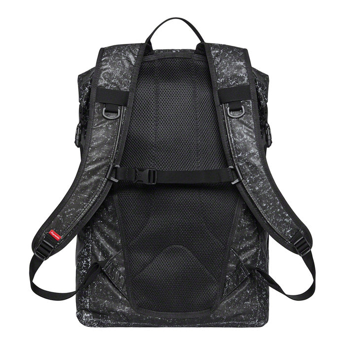Supreme Waterproof Reflective Speckled Backpack- Black