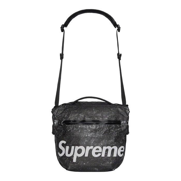 Supreme Waterproof Reflective Speckled Shoulder Bag- Black