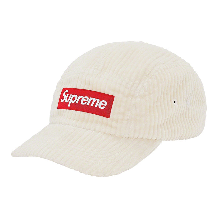 Supreme Wide Wale Corduroy Camp Cap- Natural