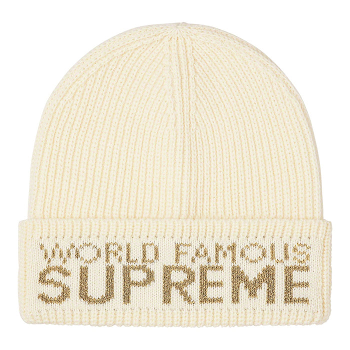 Supreme World Famous Beanie- Natural