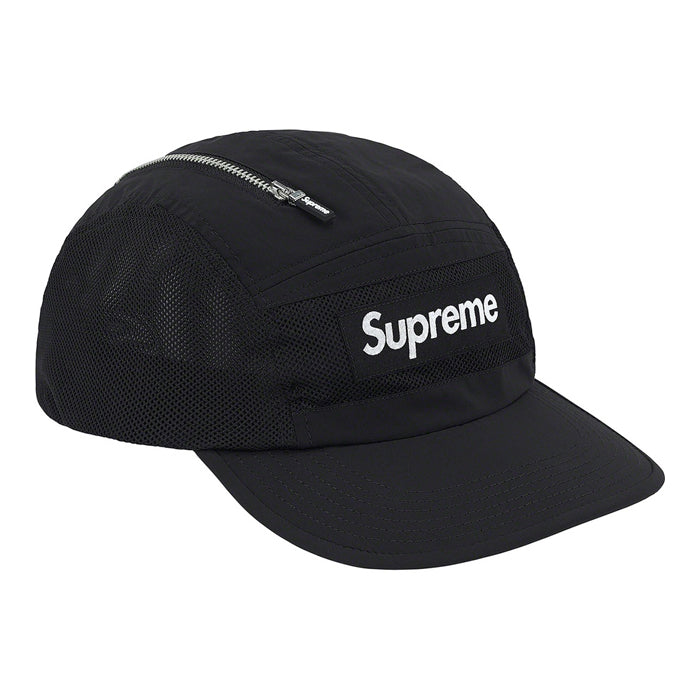 Supreme Zip Mesh Camp Cap- Black