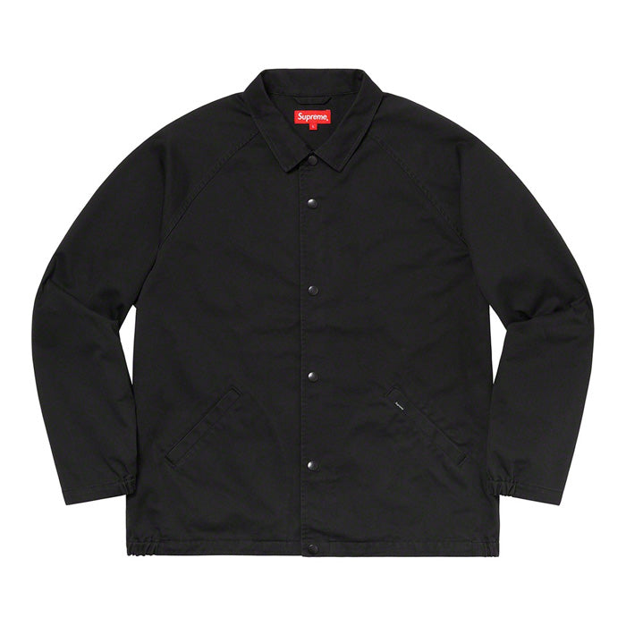 Supreme Snap Front Twill Jacket black