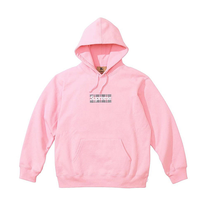 Supreme®/Burberry® Box Logo Hooded Sweatshirt- Pink – Streetwear