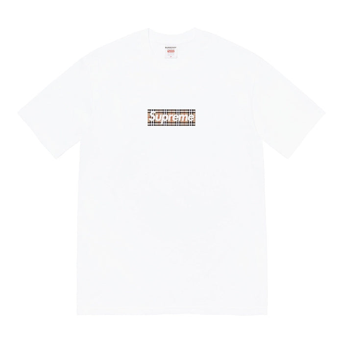 Supreme®/Burberry® Box Logo Tee- White