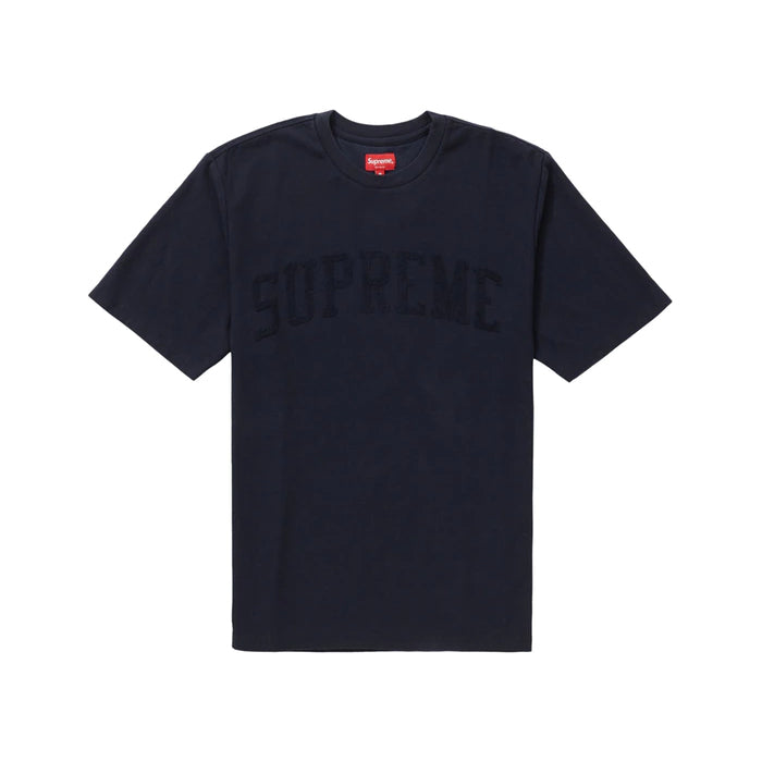 Supreme Chenille Arc Logo S/S Top- Navy