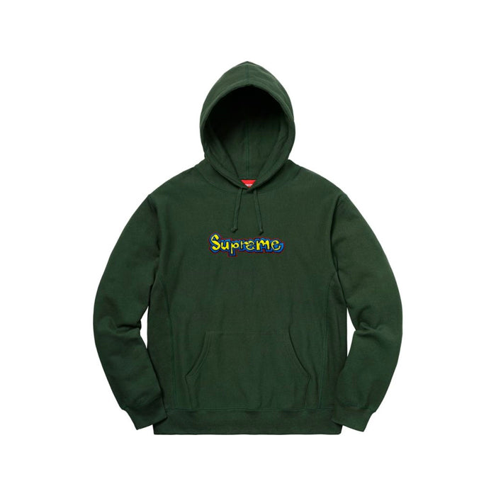 Supreme Gonz Logo Hooded Sweatshirt- Dark Green