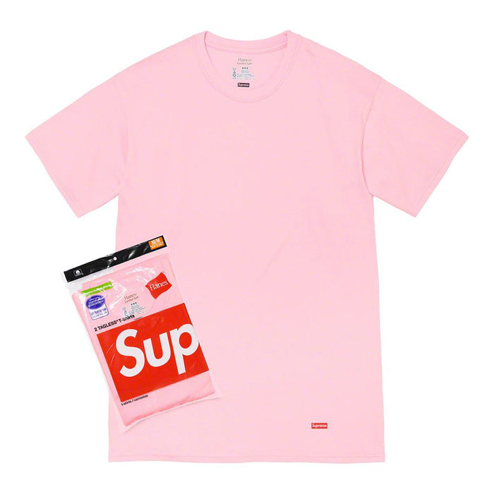 Supreme®/Hanes® Tagless Tees (2 Pack)- Pink