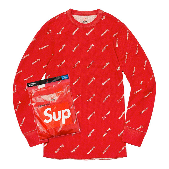 Supreme®/Hanes® Thermal Crew (1 Pack FW20)- Red