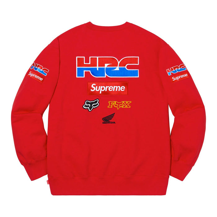 Supreme®/Honda®/Fox® Racing Crewneck- Red