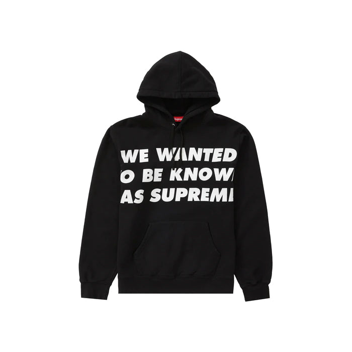 Supreme Known As Hooded Sweatshirt- Black
