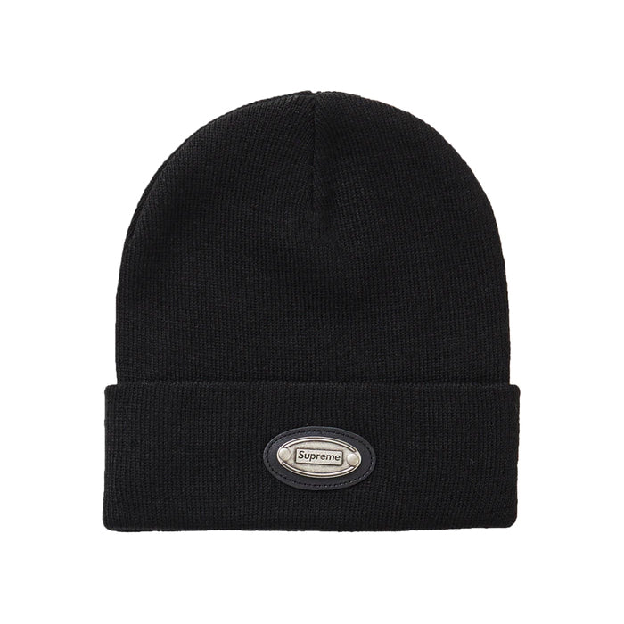 Supreme Metal Plate Beanie- Black