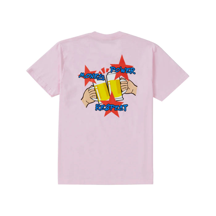 Supreme Money Power Respect Tee- Light Pink