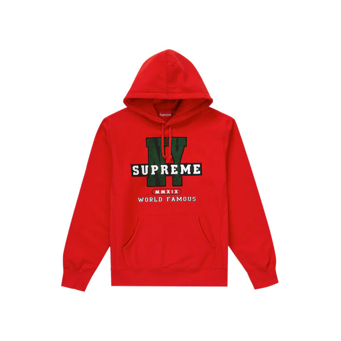 Supreme NY Hooded Sweatshirt- Red