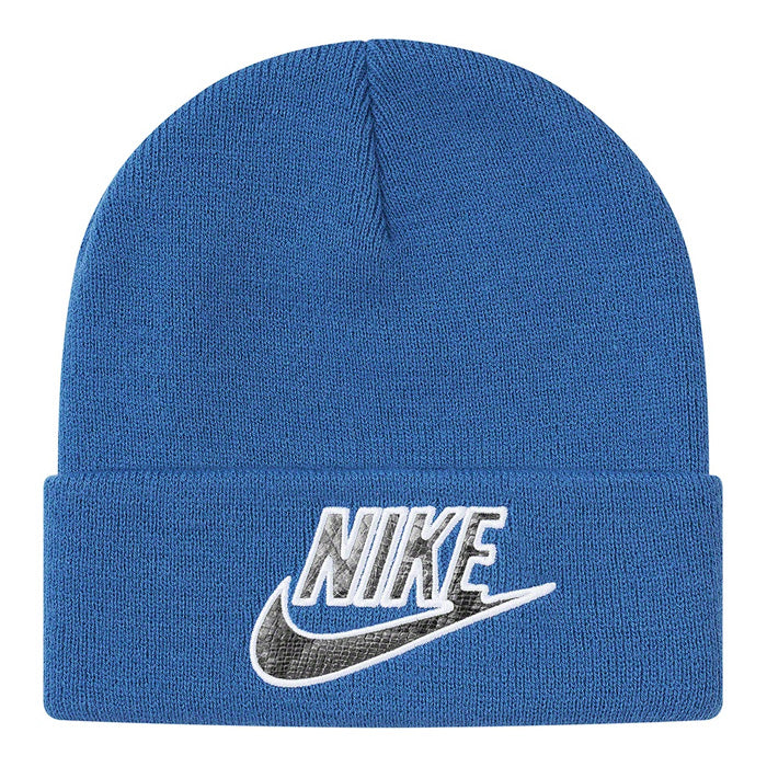 Supreme®/Nike® Snakeskin Beanie- Blue