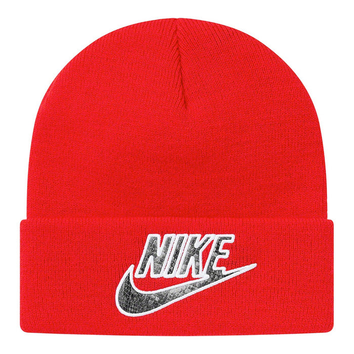 Supreme®/Nike® Snakeskin Beanie- Red