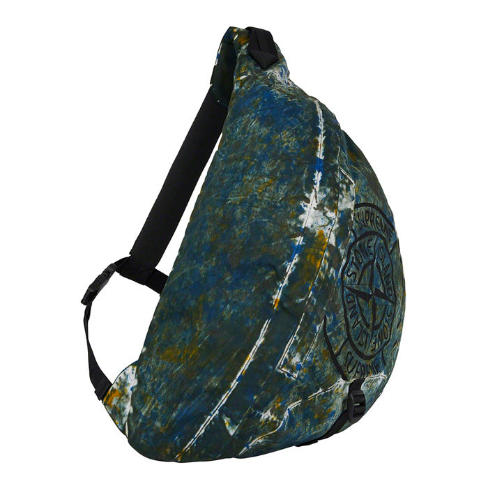 Supreme®/Stone Island® Painted Camo Nylon Shoulder Bag- Dark Teal