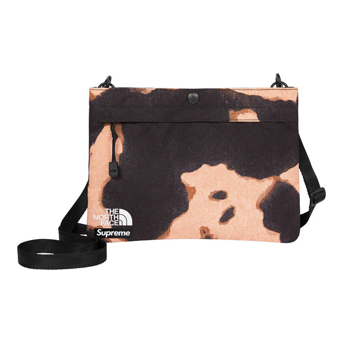 Supreme®/The North Face® Bleached Denim Print Shoulder Bag- Black