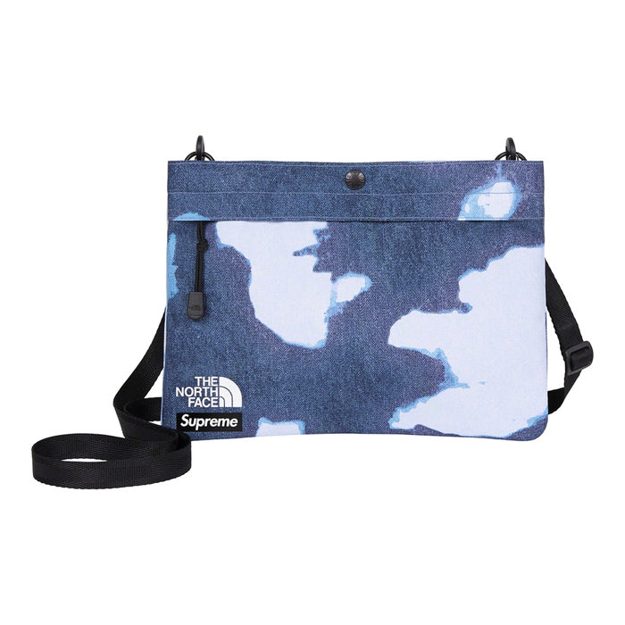 Supreme®/The North Face® Bleached Denim Print Shoulder Bag- Indigo