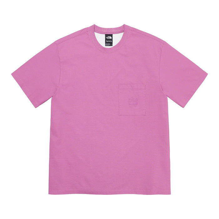 Supreme®/The North Face® Pigment Printed Pocket Tee- Pink