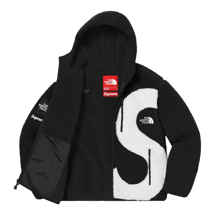 Supreme®/The North Face® S Logo Hooded Fleece Jacket- Black