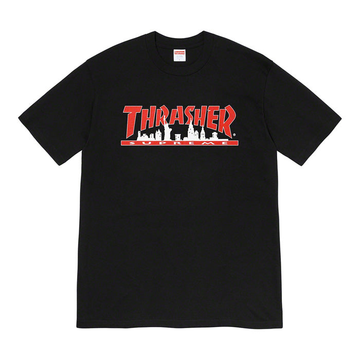 Supreme®/Thrasher® Skyline Tee- Black