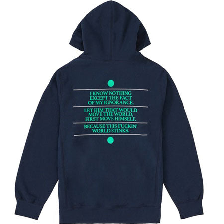 Supreme Know Thyself Hooded Sweatshirt- Navy