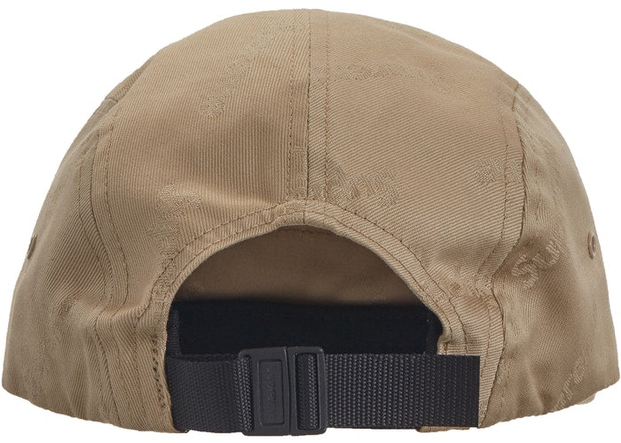 Supreme Jacquard Logos Twill Camp Cap- Tan