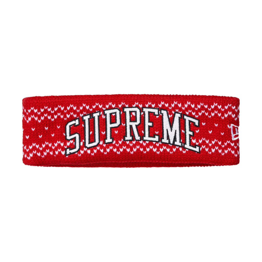 Supreme x New Era arc logo headband -red