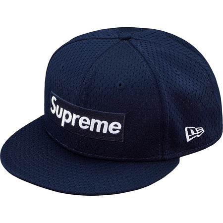 Supreme Mesh Box Logo New Era cap (navy)